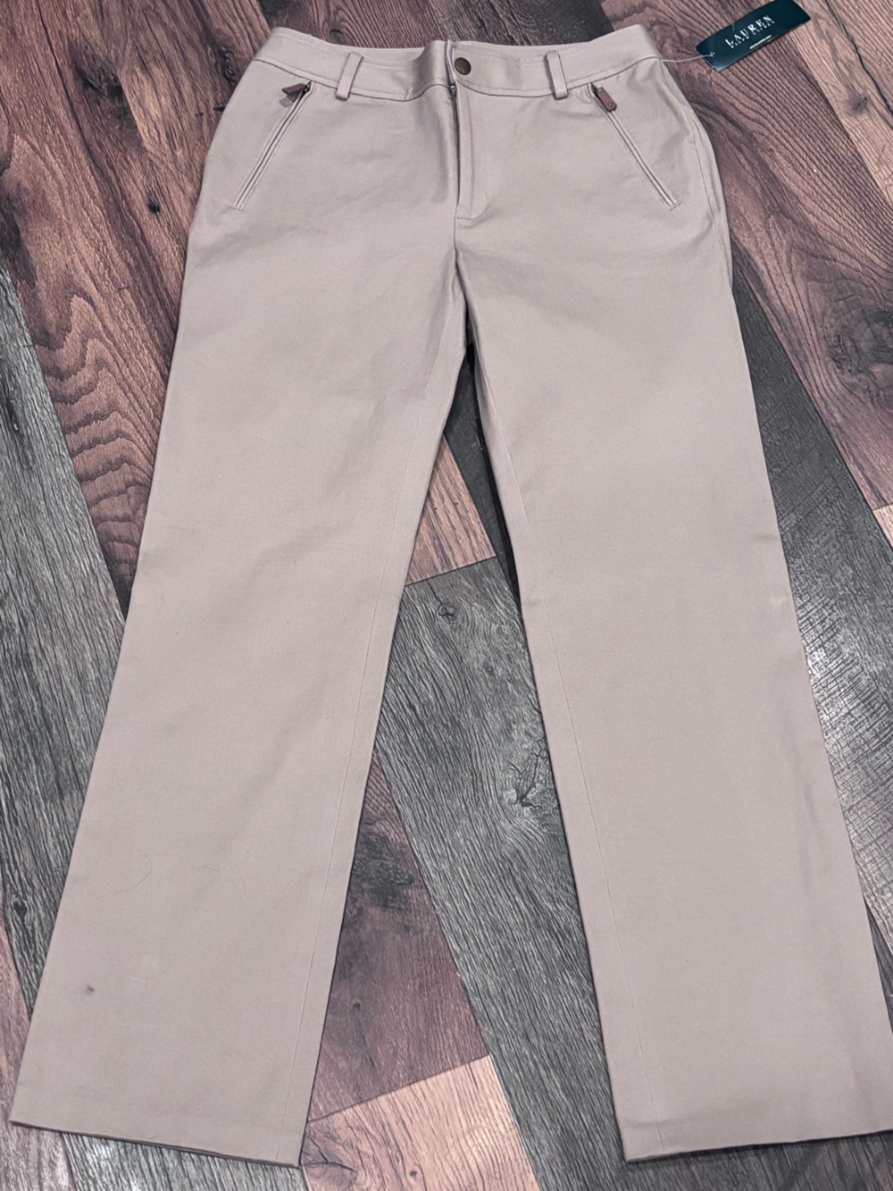 Lauren Ralph Lauren NWT Women's Boot Cut Pants in Light Taupe size 8